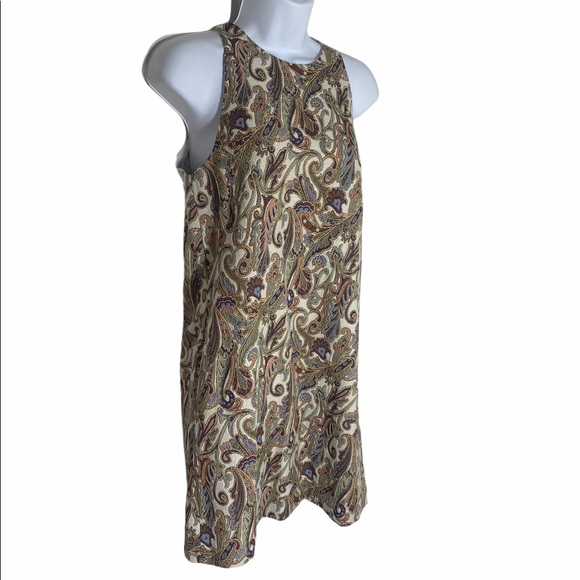 Zara Basic Floral Paisley Tapestry Shift Dress - Picture 3 of 8